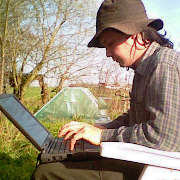 Me, hard at work creating this website...