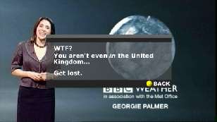 Example of what the FreeSat BBC iPlayer message if you aren't UK resident might look like