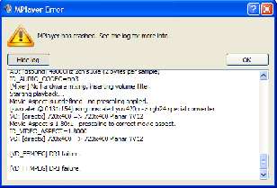 SMPlayer error report