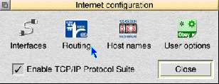 Internet configuration