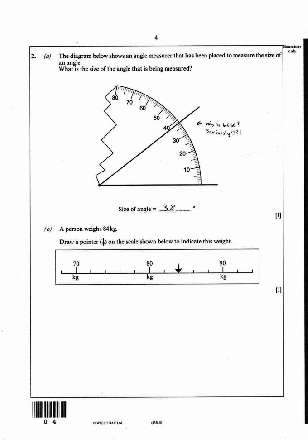 Examination paper, maths foundation, page 4