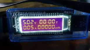 Measured current consumption of GPS speedometer