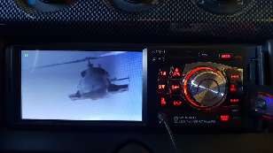 Watching videos on a car radio