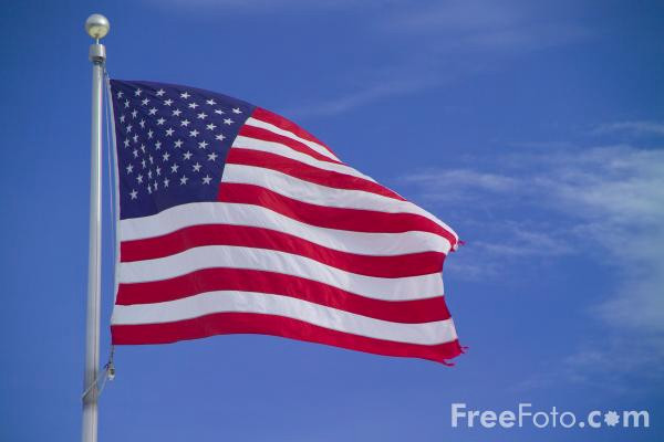 US flag, image from FreeFoto.com