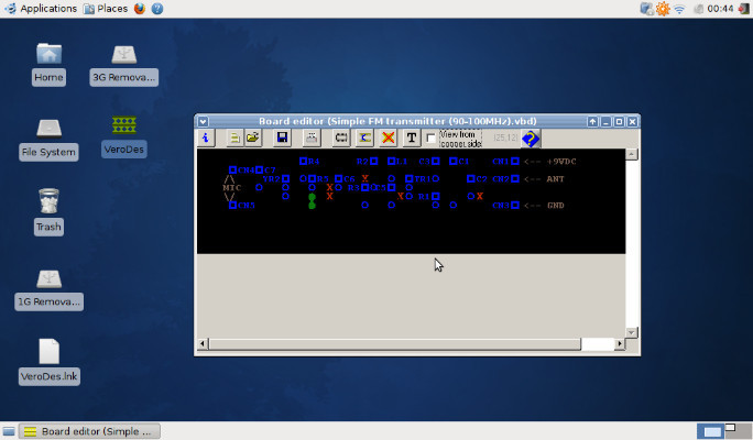 Ubuntu screenshot - VeroDes not quite working...