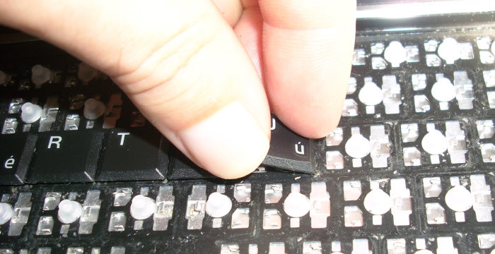 Refitting keys - slot in and press to click in place.