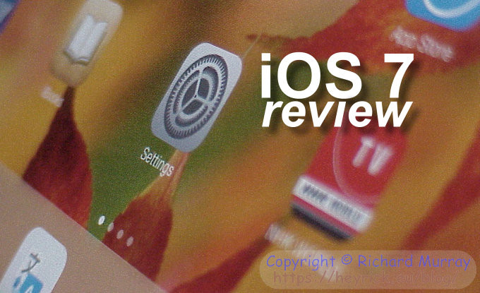 iOS 7 review banner