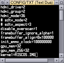 Editing the Pi configuration file