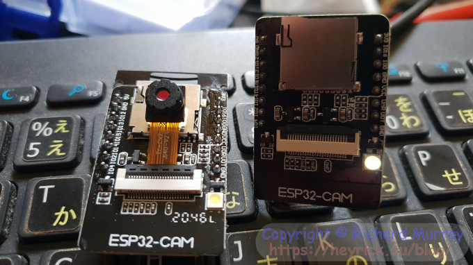Both EPS32-CAM boards