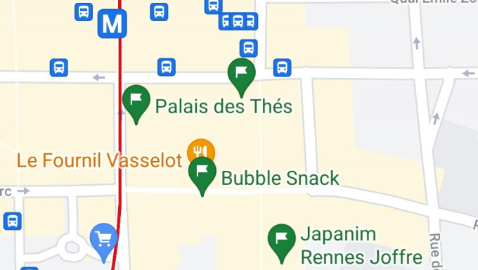Plan of things to look at in Rennes