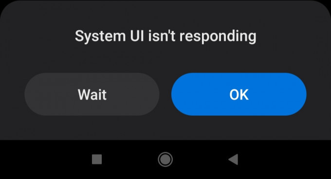 System UI isn't responding