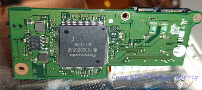 The DVD controller board, other side