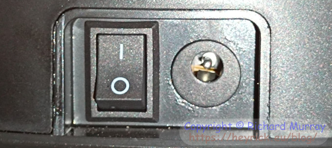 Master power button and charging socket